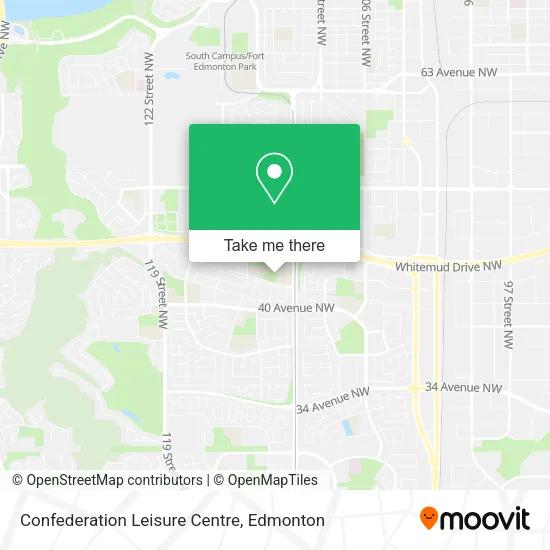 Confederation Leisure Centre map