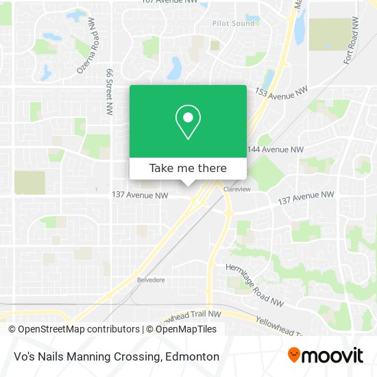 Vo's Nails Manning Crossing map
