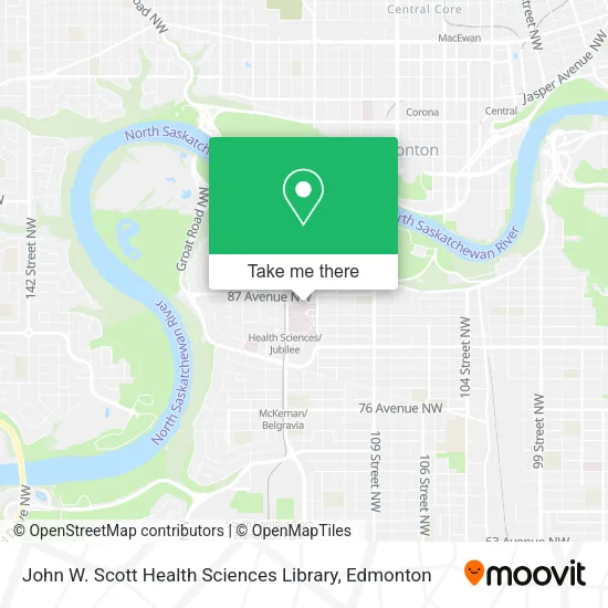 John W. Scott Health Sciences Library map