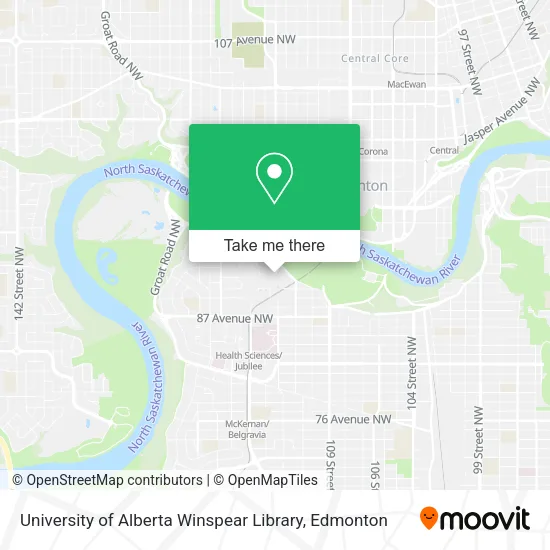University of Alberta Winspear Library map