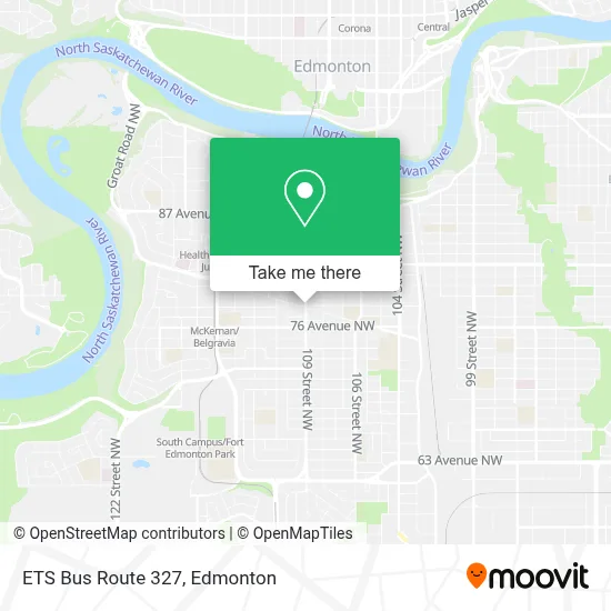 ETS Bus Route 327 map