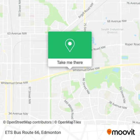 ETS Bus Route 66 map
