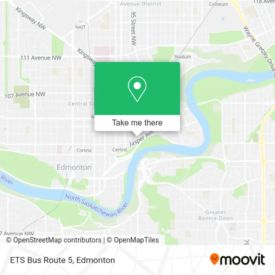 ETS Bus Route 5 map