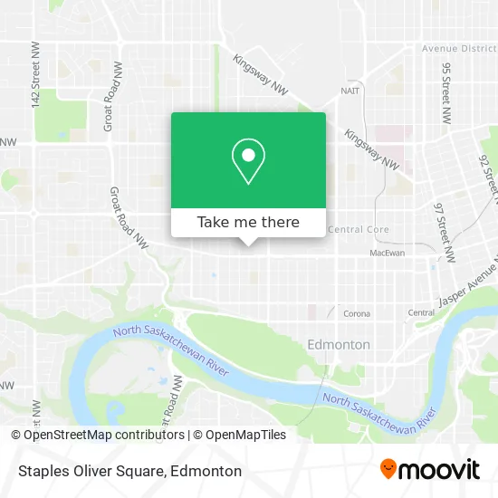 Staples Oliver Square map