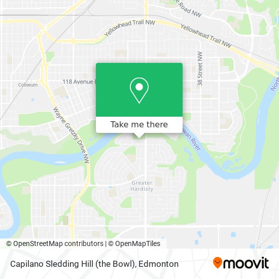 Capilano Sledding Hill (the Bowl) map