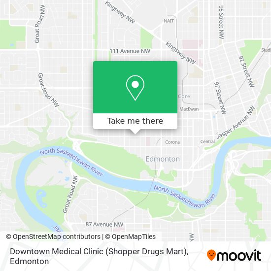 Downtown Medical Clinic (Shopper Drugs Mart) map
