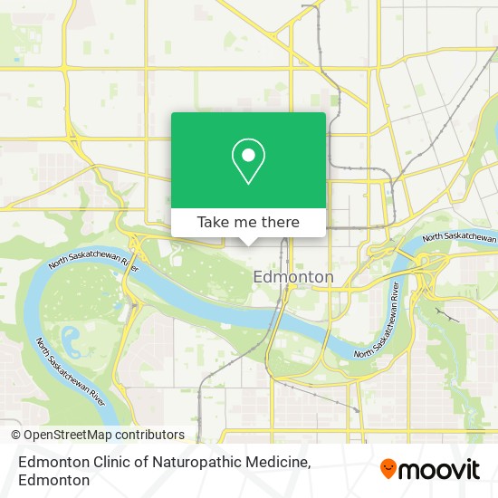 Edmonton Clinic of Naturopathic Medicine map