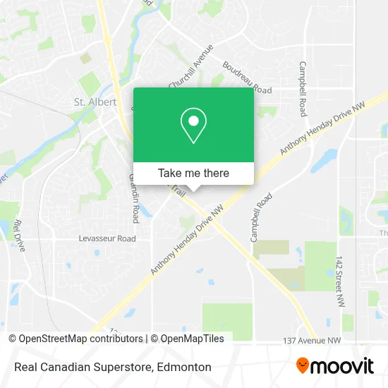 Real Canadian Superstore map