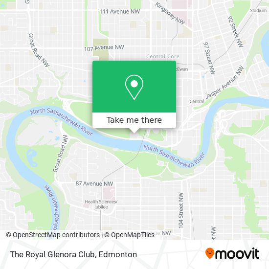 The Royal Glenora Club map