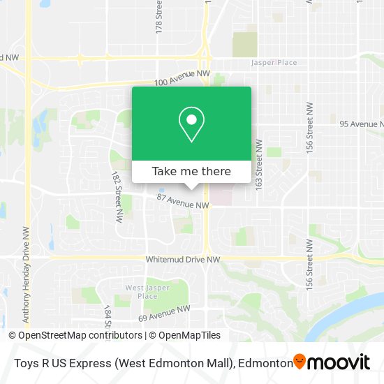 Toys R US Express (West Edmonton Mall) plan