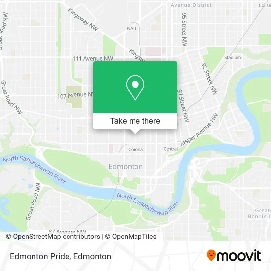 Edmonton Pride map