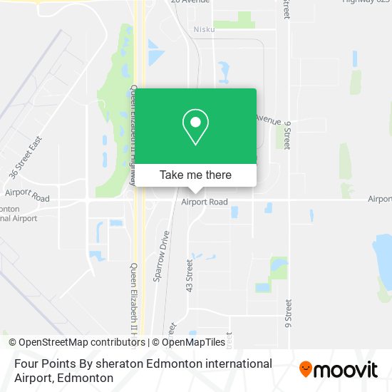 Four Points By sheraton Edmonton international Airport map