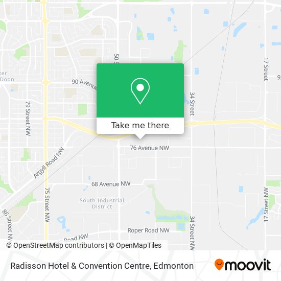 Radisson Hotel & Convention Centre plan