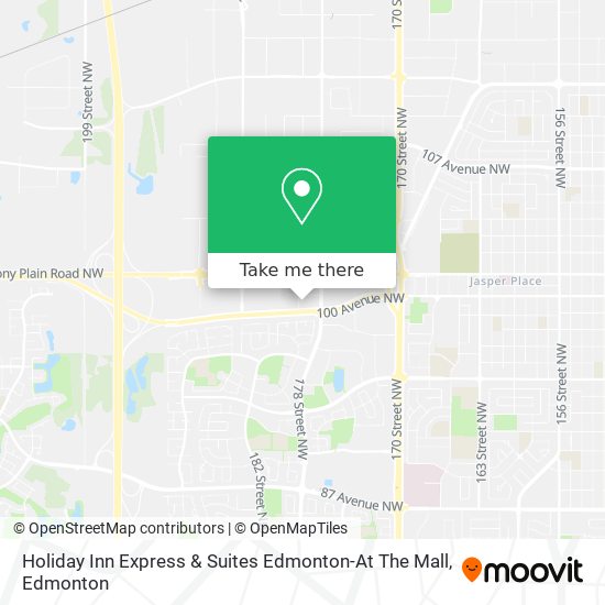 Holiday Inn Express & Suites Edmonton-At The Mall map