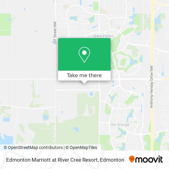 Edmonton Marriott at River Cree Resort map