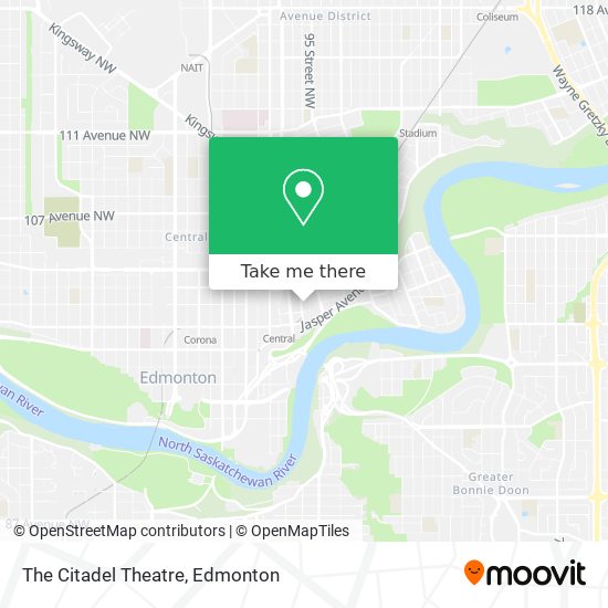 The Citadel Theatre map