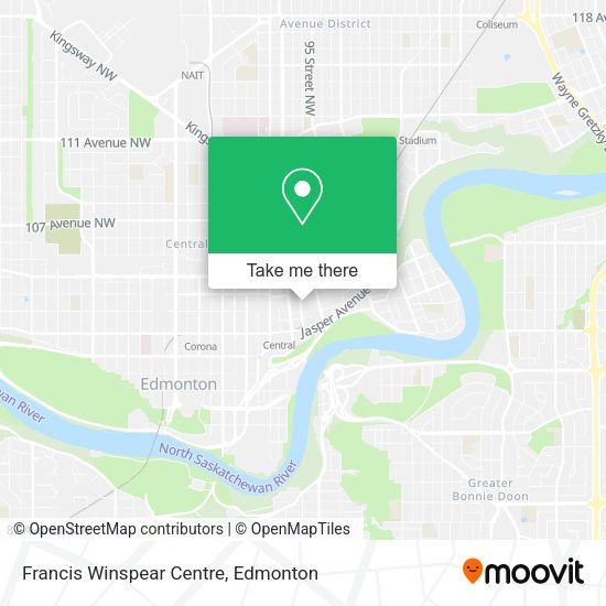 Francis Winspear Centre map
