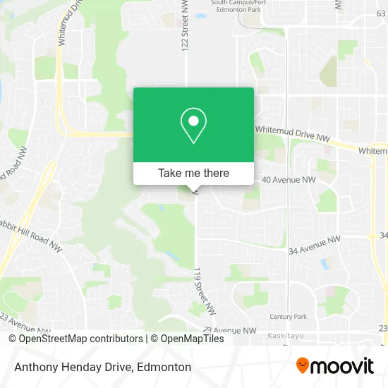 Anthony Henday Drive map
