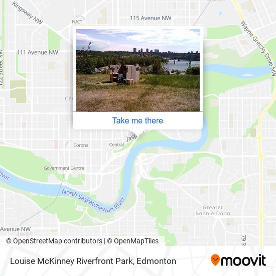 Louise McKinney Riverfront Park map