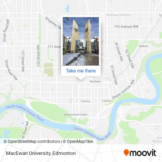 MacEwan University map