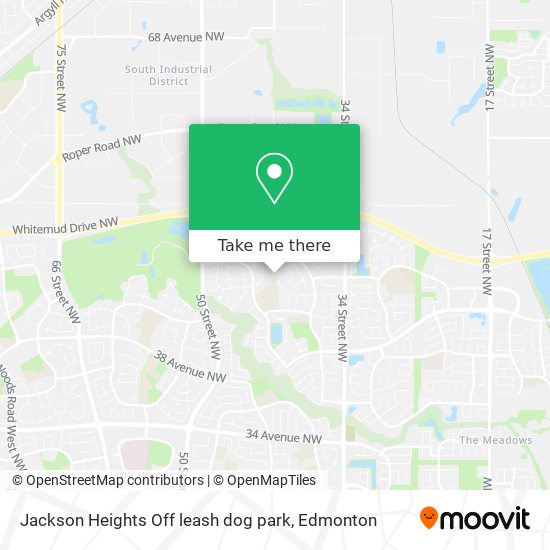 Jackson Heights Off leash dog park map