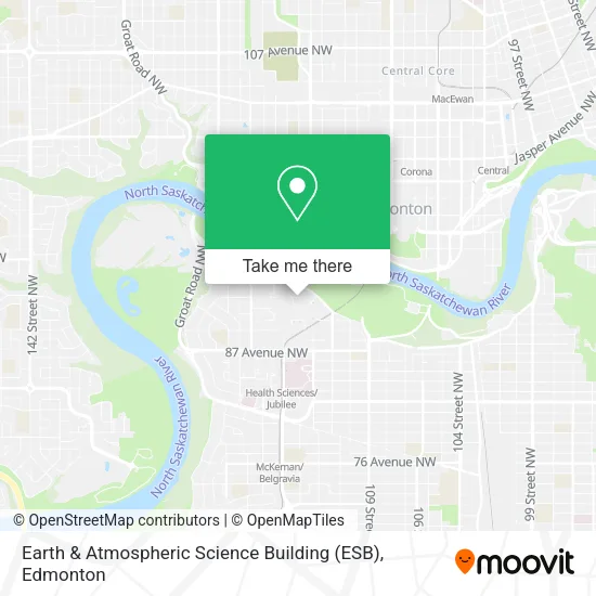 Earth & Atmospheric Science Building (ESB) map