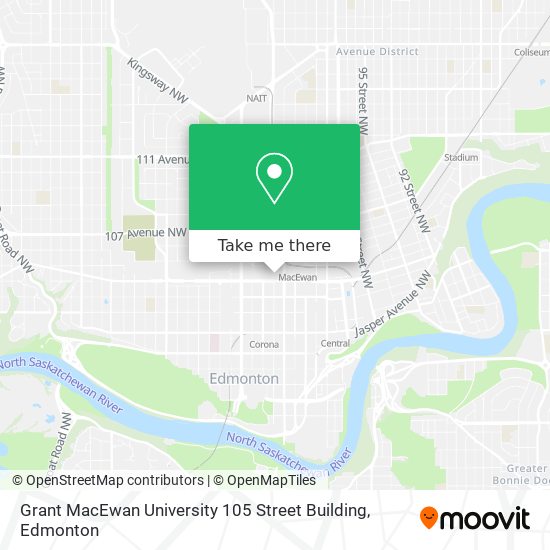 Grant MacEwan University 105 Street Building plan