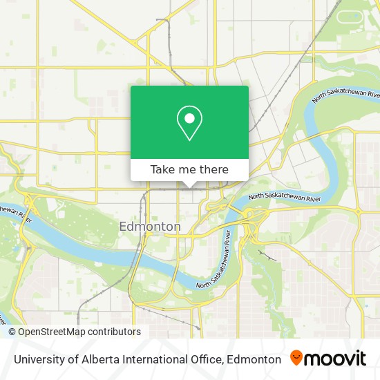 University of Alberta International Office map