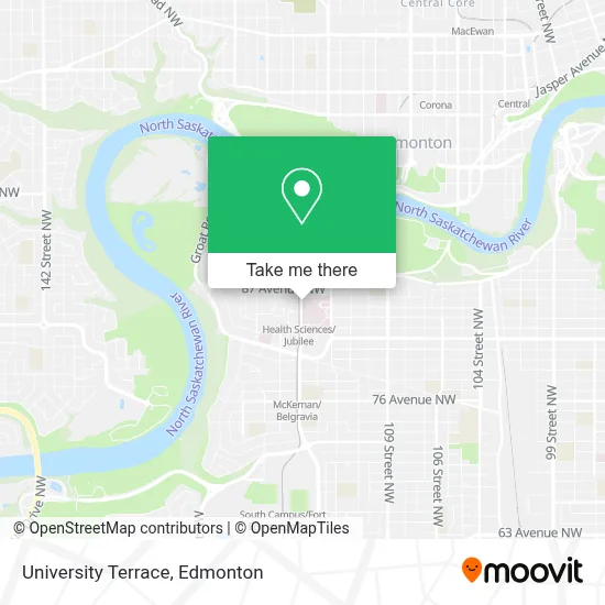 University Terrace map