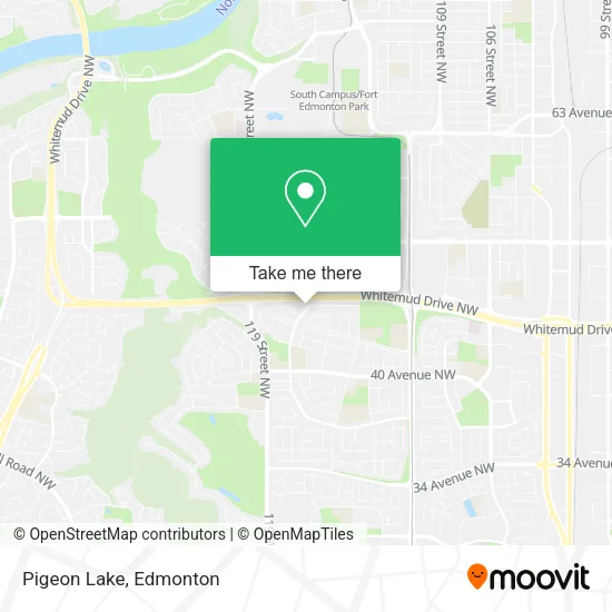 Pigeon Lake map