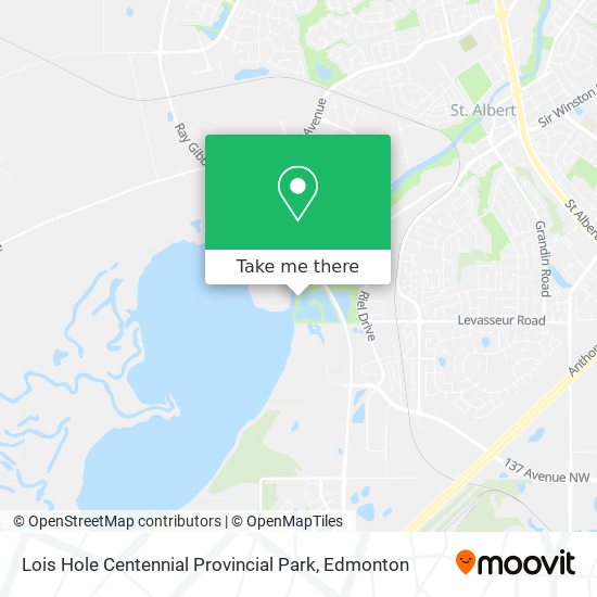 Lois Hole Centennial Provincial Park map