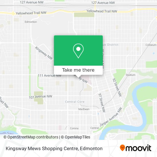 Kingsway Mews Shopping Centre plan