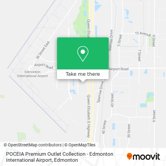 How to get to POCEIA Premium Outlet Collection - Edmonton International  Airport in Leduc County by Bus?