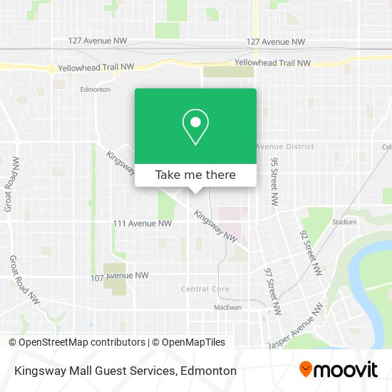 Kingsway Mall Guest Services map