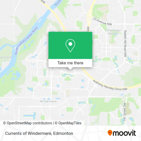 Currents of Windermere map