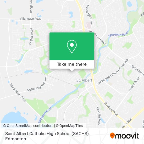 Saint Albert Catholic High School (SACHS) map