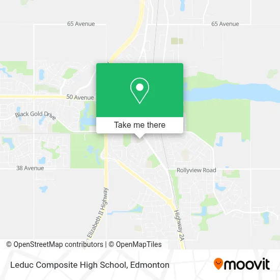 Leduc Composite High School map