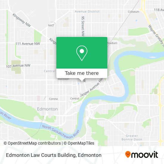 Edmonton Law Courts Building map