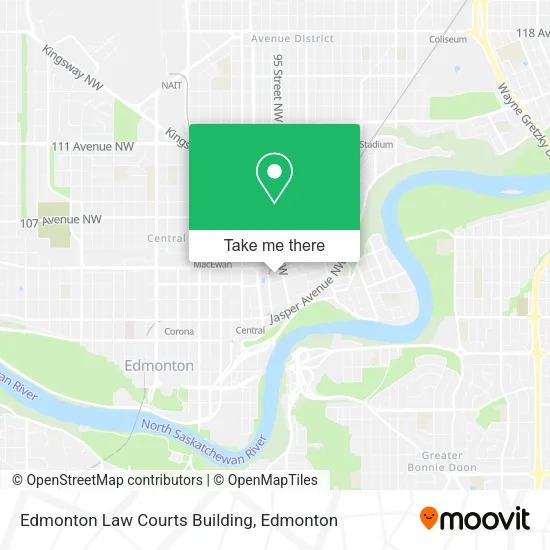 Edmonton Law Courts Building map
