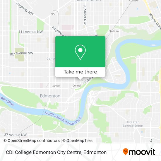 CDI College Edmonton City Centre map