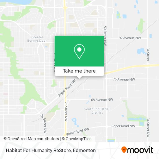 Habitat For Humanity ReStore map