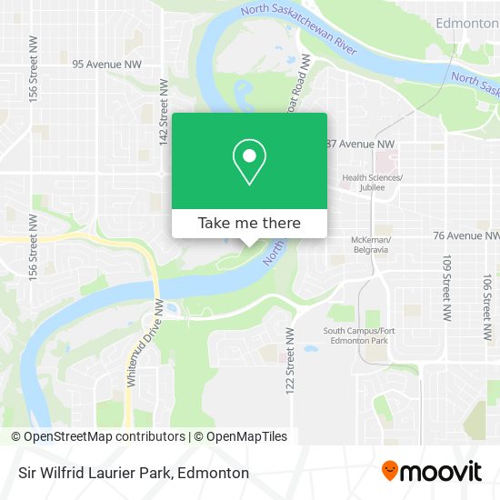 Sir Wilfrid Laurier Park map