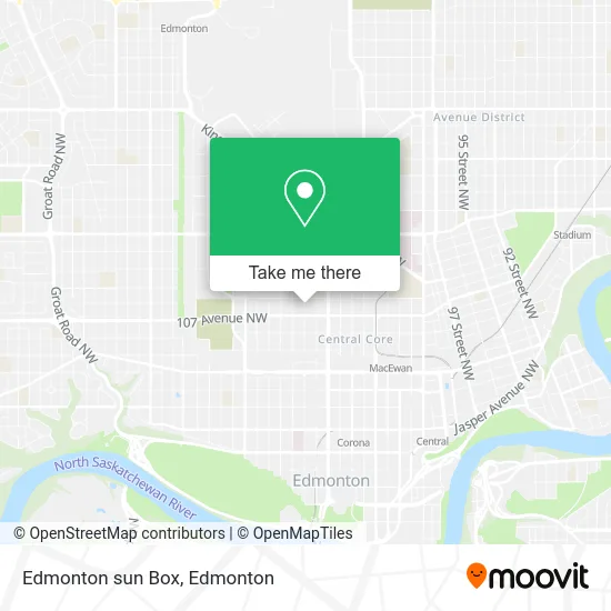 Edmonton sun Box map