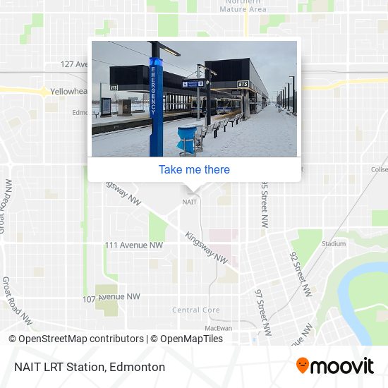 NAIT LRT Station map