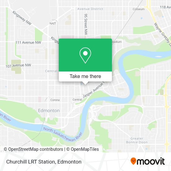 Churchill LRT Station map