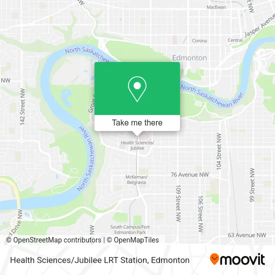 Health Sciences / Jubilee LRT Station map