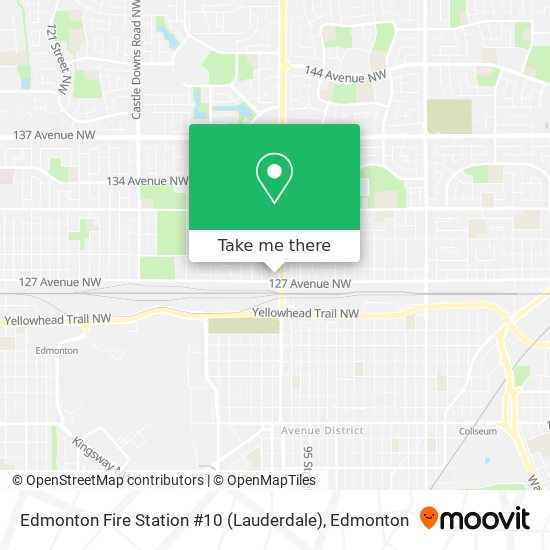 Edmonton Fire Station #10 (Lauderdale) map