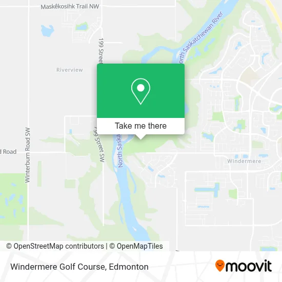 Windermere Golf Course map