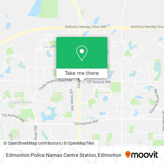 Edmonton Police Namao Centre Station map