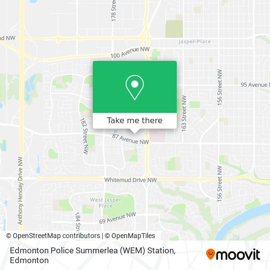 Edmonton Police Summerlea (WEM) Station map
